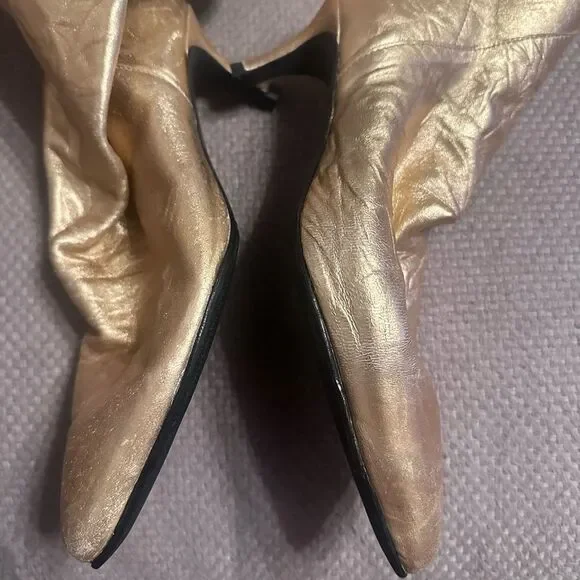 Free People Gold Sloane Boots - Picture 5 of 7